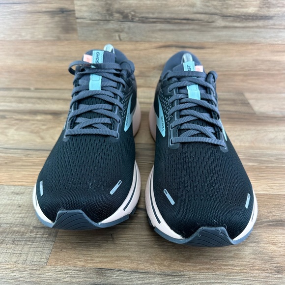 Brooks Ghost 14 Women Sz 11B  Running Shoes Black Peach Athletic Sneakers Gym - Picture 13 of 16